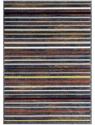 Everwash Treasure Striped Modern Machine Washable Area Rug