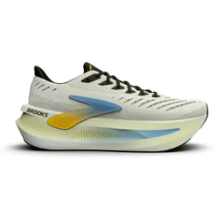 Brooks Herrenlaufschuhe Glycerin Max 2 Bright White/Black/Nightlife, maximal gedämpfter Laufschuh für Komfort und sanfte Übergänge - weiß / 46,5