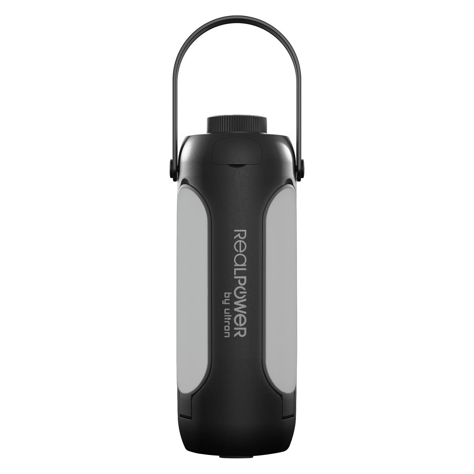 RealPower LED outdoor Light 190,solar,schwarz,6.000mAh (473011)