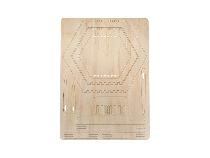 Holz Webrahmen Set Wabe, FSC Mix Credit, 12,3 - 20cm, 11teilig, SB-Btl. 3Stück