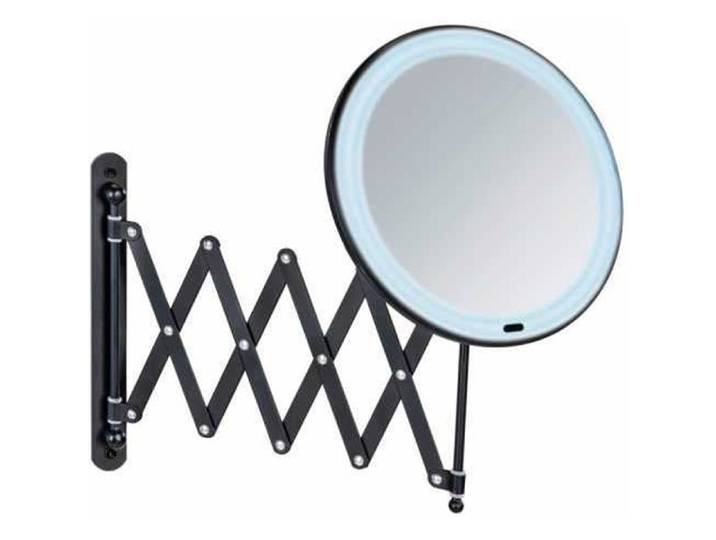 Miroir mural télescopique LED - WENKO - Barona - Noir - Contemporain - Design