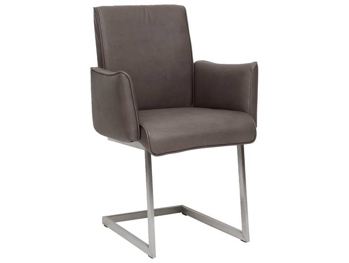 Dieter Knoll Freischwinger-Sessel PLAY, kaffee, Stoff
