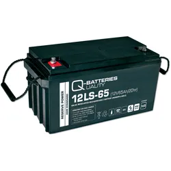 Q-Batteries 12LS-65 12V 65Ah Blei-Vlies-Akku / AGM VRLA mit VdS