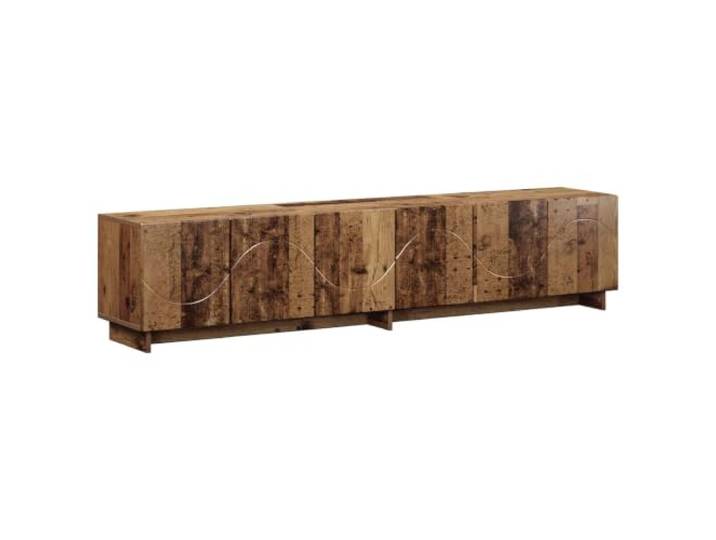 Kaorsrow TV-Lowboard 180x34.5x40 cm Altholz Fernsehtisch mit Türen Vielseitiges Phonomöbel für Wohnzimmer und Jugendzimmer, 6 Türen bieten geordneten Stauraum für Receiver und Konsolen.