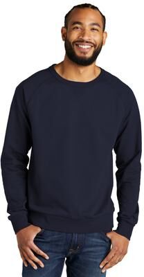 Allmade AL4004 Organic French Terry Crewneck Sweatshirt in Night Sky Navy Blue size Large   Cotton
