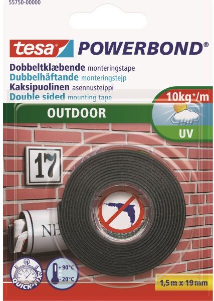 Tesa Powerbond Outdoor Monteringstape, 19mm X 1,5m