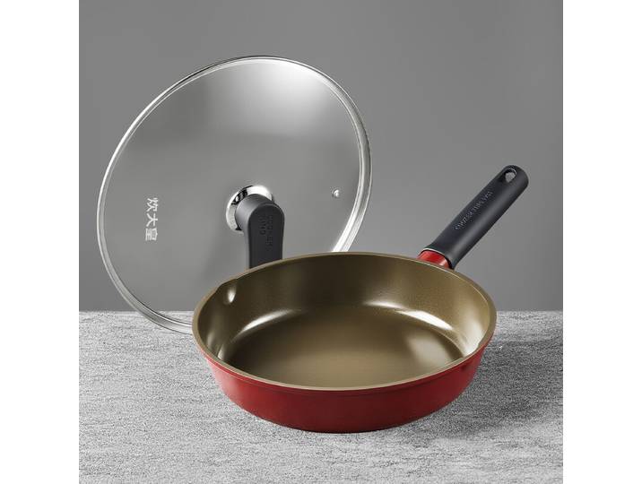 COOKER KING Poêle antiadhésive 28 cm, revêtement céramique au titane, sans PTFE ni PFOA, compatible induction