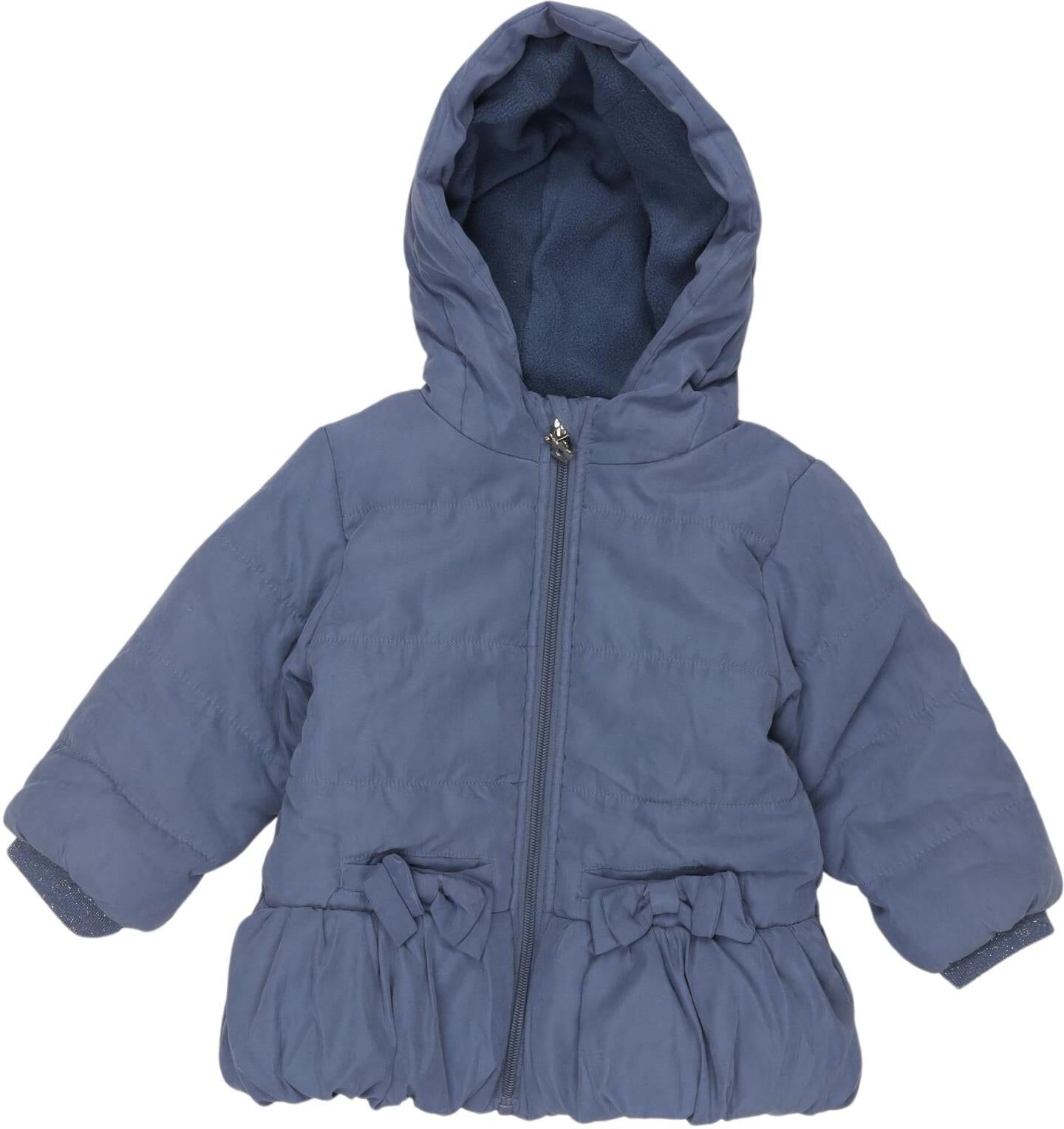 KIK KID Mädchen Jacke oder Mantel, Blau, Gr. EU 86, Synthetik - Second Hand