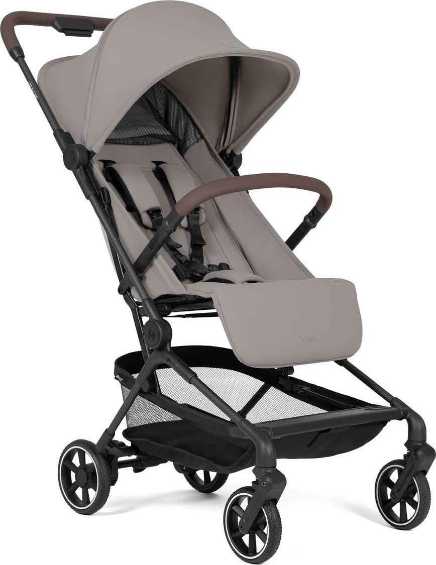 Hauck Lite N Care zonnekap voor kinderwagen, lichtgewicht en verstelbaar, lichtbruin-grijs