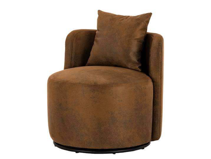 Sessel Pasao Kupfer Microfaser Afua 73 x 67 x 75cm