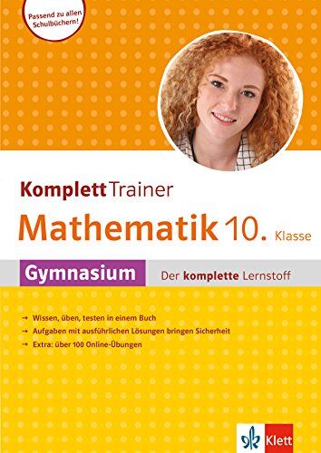 Klett Komplett Trainer Mathematik, Gymnasium Klasse 10: Gymnasium - der komplette Lernstoff - Preis vom 12.10.2026 11:37:12 h