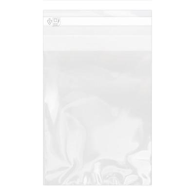 MONOUSO - Flachbeutel BOPP mit Falte Klebstoff 15x22cm G160 (100 Stück)