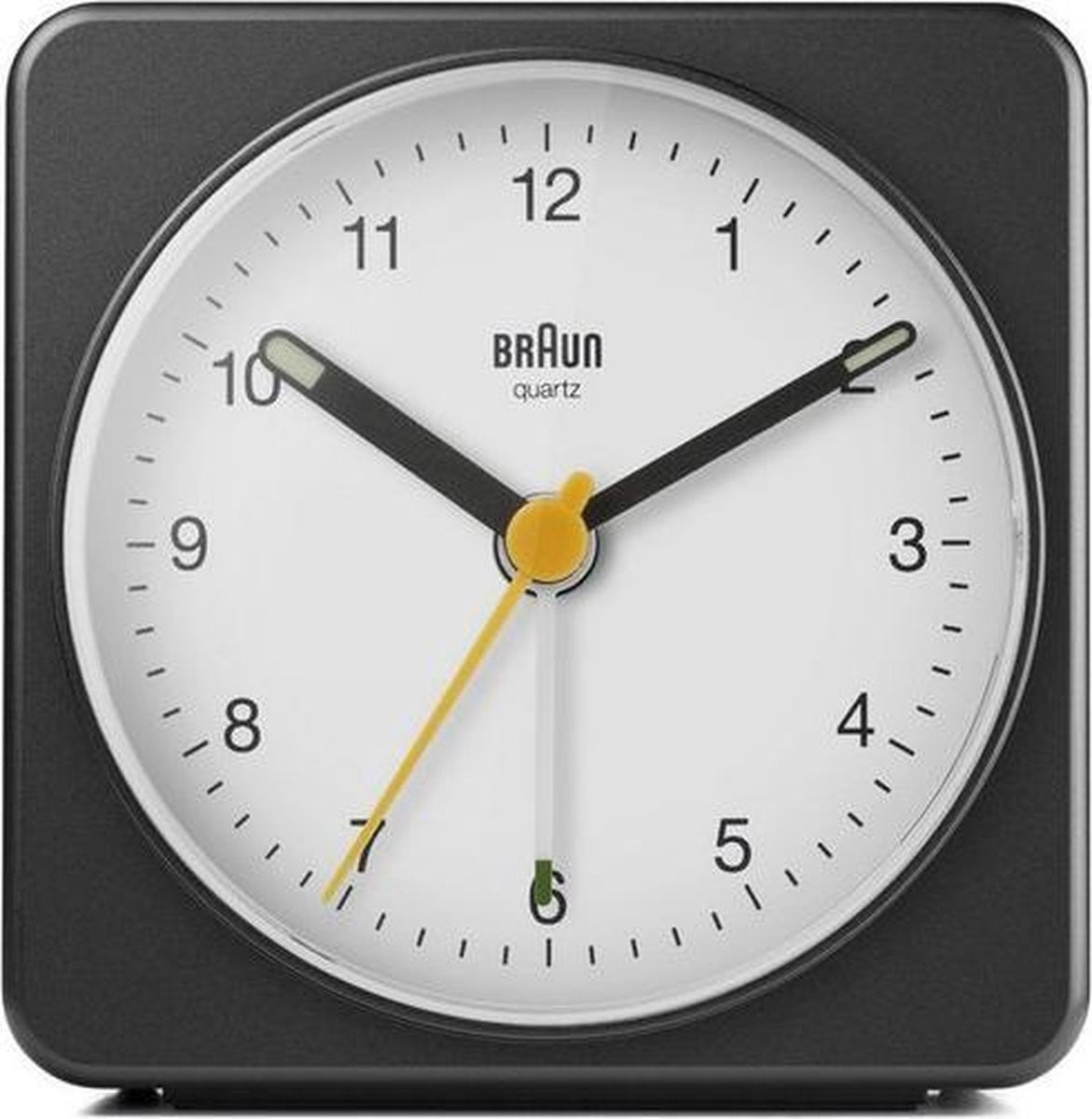 Braun BC03BW Analoge Wekker - Zwart - Wit