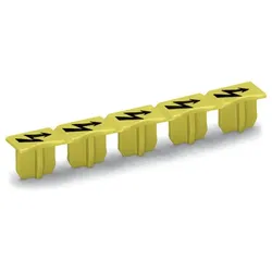 Wago 2010-115 Warnabdeckung,für 5 Klemmen,mit schwarzem Blitzpfeil,gelb 2010115  - 25 Stück