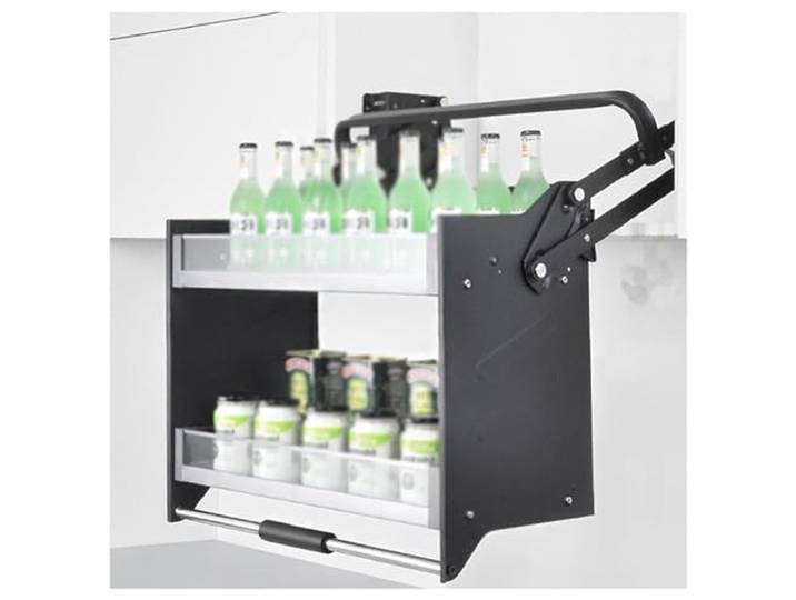 YCOVSFP Ausziehbarer Schrank-Organizer – 2-stufige Ausziehregale For Küchenschränke, Platzsparend, Idealer Gewürzregal-Organizer For Küchenschränke(Cabinet 700mm)