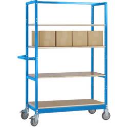 Manuflex TV1052.5012 TV1052.5012 Etagenwagen Feststeller Stahl pulverbeschichtet Licht-Blau (RAL 5012)