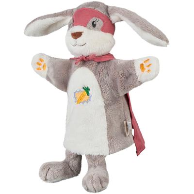 Handpuppe STERNTALER "Superhase", grau, Puppen, Kinder, Flauschstoff