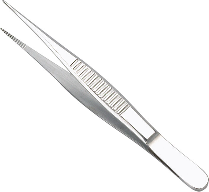 Pinza de Ponta Fina sem Dentes 12.50 cm: Ideal para auriculoterapia (aço inoxidável)