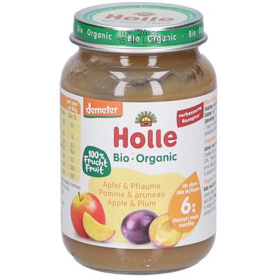 Holle Apfel & Pflaume Bio, ab 6 Monaten x4 4x190 g Set