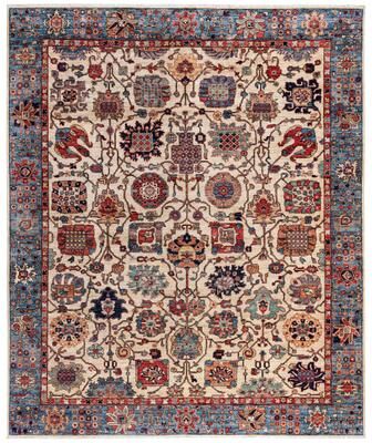 Overton "Serapi One-of-a-Kind Hand-Knotted Area Rug - Ivory - 8' 1"" x 9' 11"""