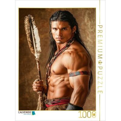 CALVENDO Puzzle Der Ruf des wilden Kriegers | 1000 Teile Lege-Größe 64x48cm Foto-Puzzle für glückliche Stunden, Sonstige von , Calvendo Puzzle