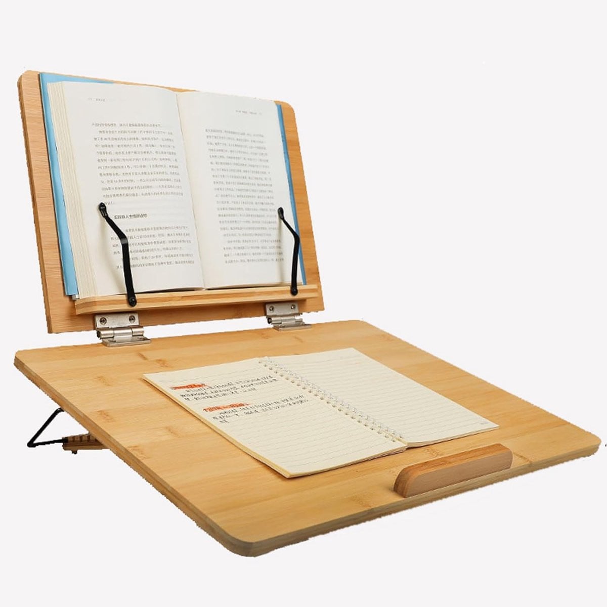 Bamboe boekenstandaard - Verstelbare leeshouder - 50 x 36 cm - Natuurlijk