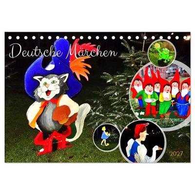 Deutsche Märchen (Tischkalender 2027 DIN A5 quer), CALVENDO Monatskalender