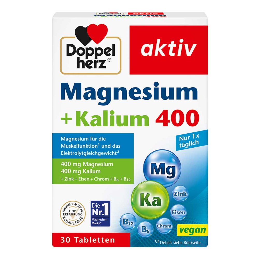 Queisser Pharma GmbH & Co. KG Doppelherz Magnesium + Kalium Tabletten 00896491
