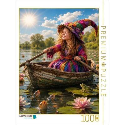 CALVENDO Puzzle Märchenhafte Bootsfahrt | 1000 Teile Lege-Größe 64x48cm Foto-Puzzle für glückliche Stunden