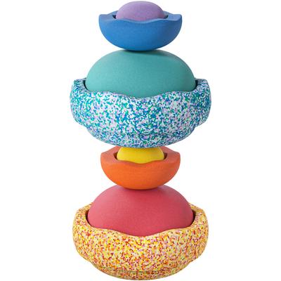 Balancetrainer STAPELSTEIN "Stapelstein Inside Set, 8 Teile", bunt (classic), Balancetrainer, Kinder, EPP (Expanded Polypropylene), Made in Germany