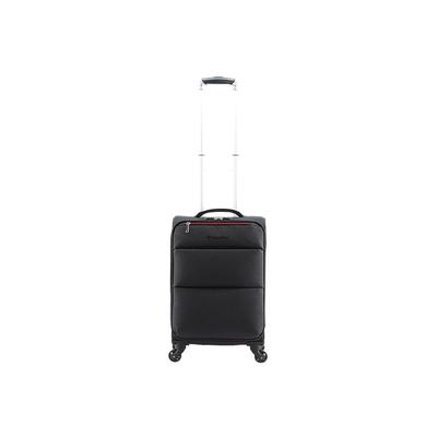 Koffer SAXOLINE "Adorer", Gr. B/H/T: 20cm x 55cm x 20cm, grau (anthrazit), Polyester, unifarben, Koffer, aus einem hochwertigen Polyester-Material