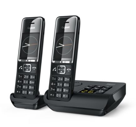 Gigaset Comfort 550A Duo Analoges/DECT-Telefon (Schwarz) L36852-H3021-B1