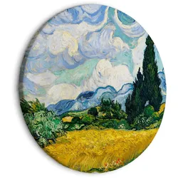 RUNDES BILD Blau 40/40 cm