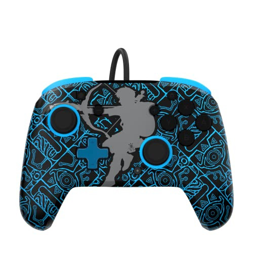 PDP Rematch Wired Controller Sheikah Slate Glow in the Dark voor Nintendo Switch