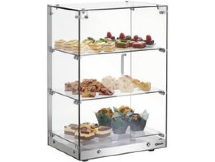 Vitrine buffet - BARTSCHER - 3850 3E-K - 3 niveaux - Argenté - Verre et Acier inoxydable