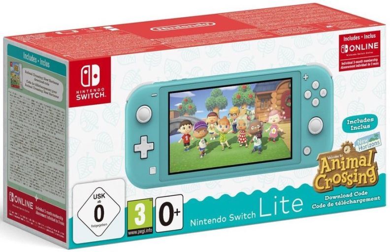 Nintendo Switch Lite Console Turquoise-Animal Crossing New Horizons (Switch) Gebruikt
