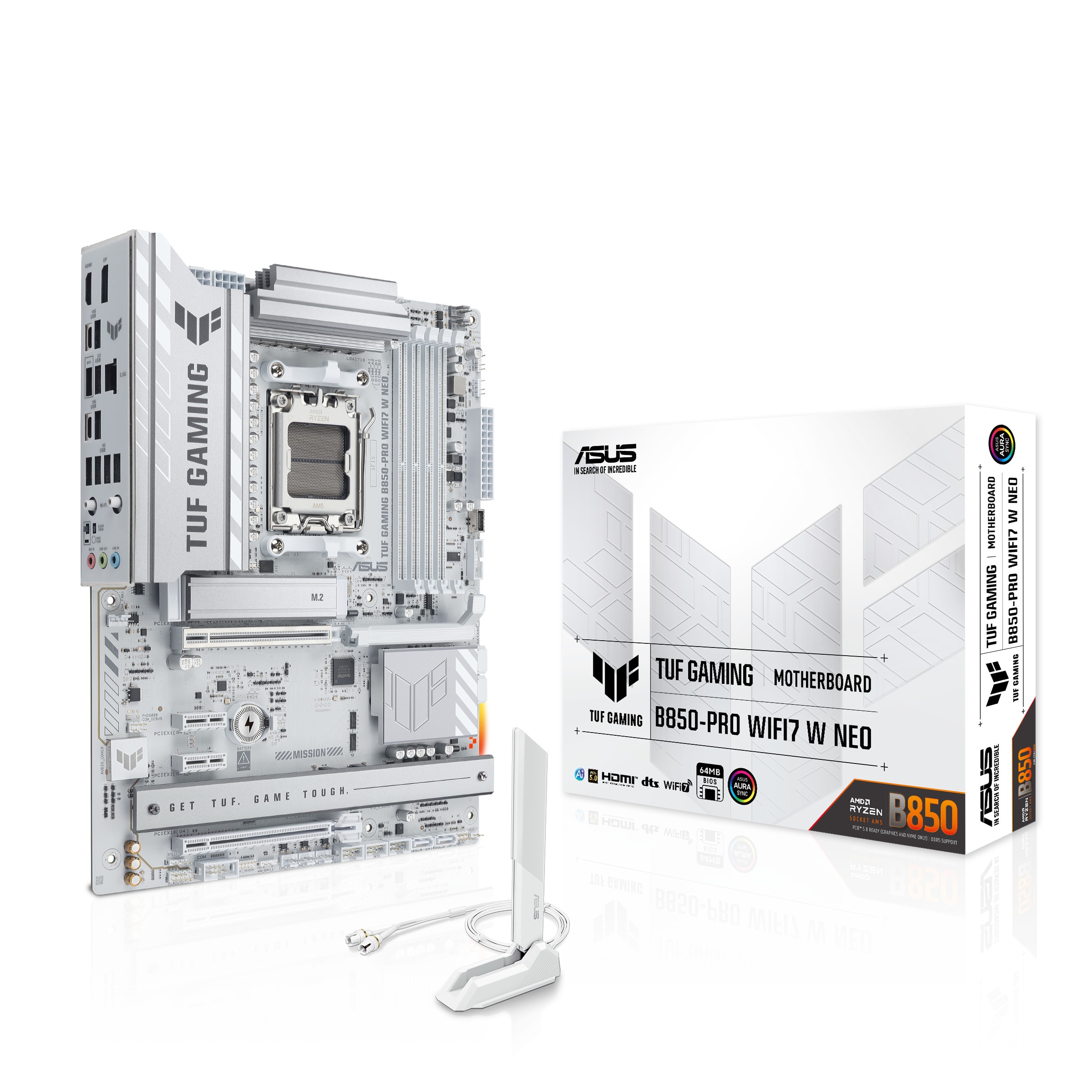 ASUS TUF GAMING B850-PRO WIFI7 W NEO ATX Mainboard - Sockel AM5