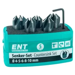 ENT HSS Senker-Set | 5-teilig | Ø 4 - 10 mm