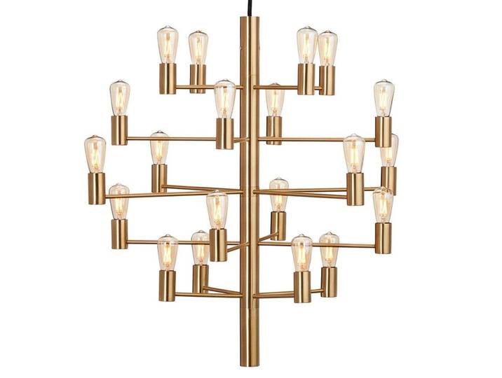 Manola 20 Lustre Satin Brass - Herstal - Salle à manger - Métal