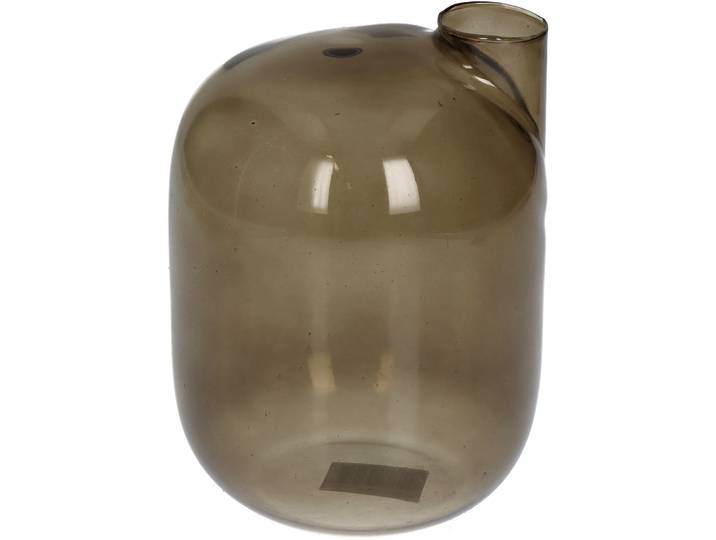 Vase Refined Urban braun Glas D 11 H 16 cm - Vase
