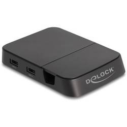 Delock 88018 USB-C®, USB-A (USB 2.0), HDMI® Handy Dockingstation Schwarz Passend für Handy-Modell: Smartphones mit USB-C Anschluss