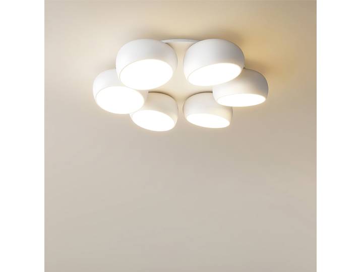 Lustres blancs pour salon salle à manger éclairage intérieur lampes Luminaria décoration maison Lustre fer luminaire Lampara Techo