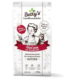 Bettys Landhausküche Katze Adult Trocken Rind pur | 300g