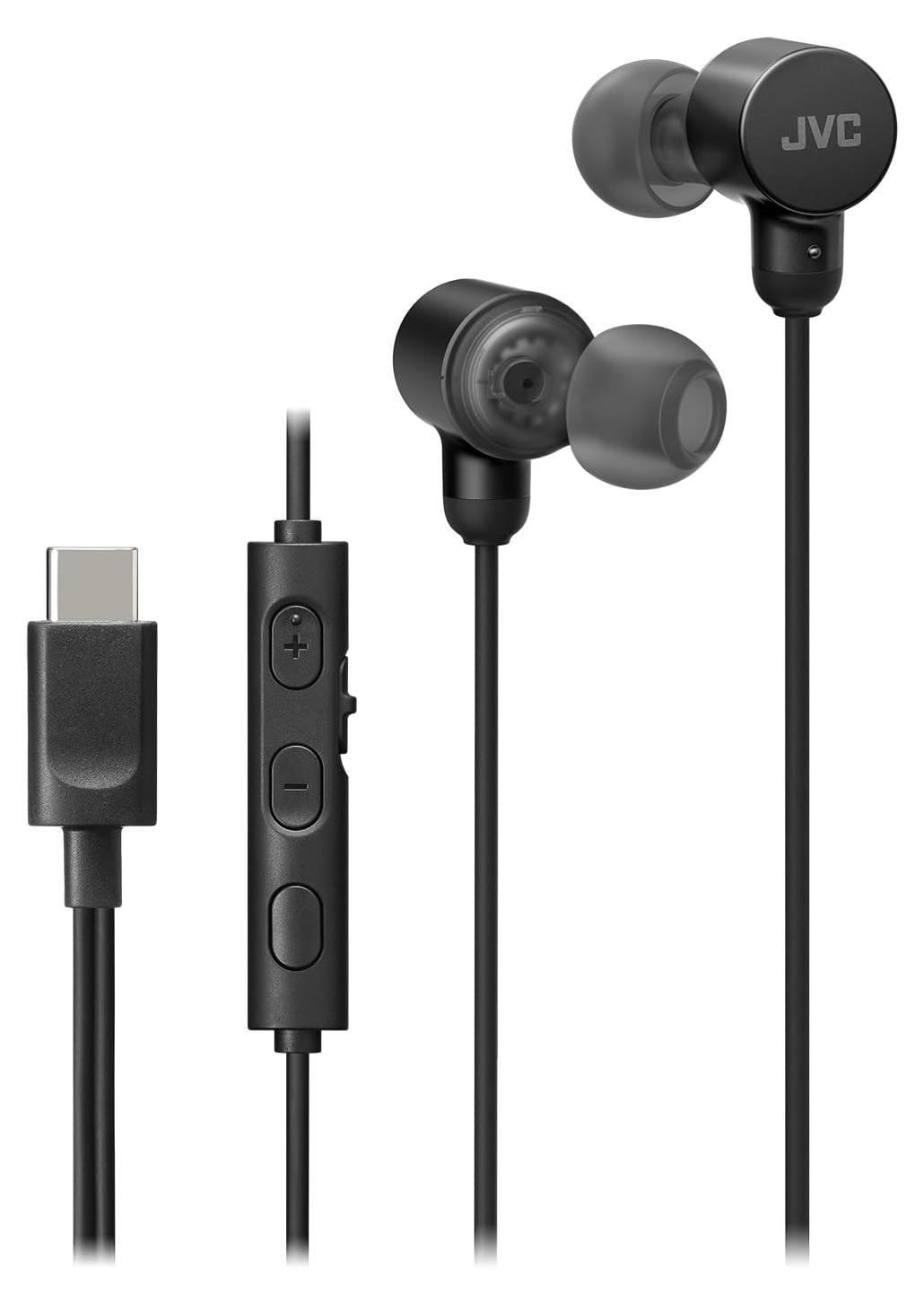 JVC HAFR29UCA Koptelefoon met microfoon voor gesprekken en muziek, Zwart