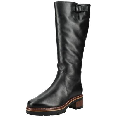 Stiefel HÖGL "Högl Stiefel Glattleder", Damen, Gr. 41, Lammfell, schwarz, Glattleder, Schuhe Stiefel