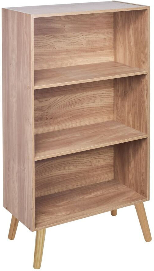 Norden Home Vester 90cm H x 60cm W Solid Wood Standard Bookcase Oak & Beech Leg 90cm H X 60cm W X 29cm D