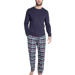 Jockey Pyjama 11 Mix Cotton Blau/Grün Baumwolle Large Herren