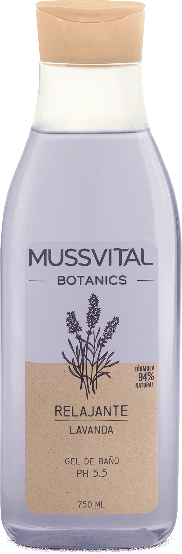 Mussvital Botanics Gel de Baño Lavanda 750 ml