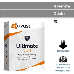 Avast Ultimate Suite 2026, 3 Geräte - 1 Jahr, Download