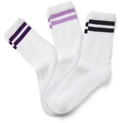 Tchibo - 3 Paar Socken - Damen - Gr. 39-42 - weiß